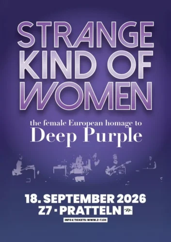 Poster von der Veranstaltung Strange Kind Of Women @ Konzertfabrik Z7, Pratteln