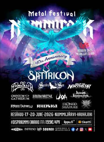 Poster von der Veranstaltung Nummirock Metal Festival 2026 @ Nummirock Metal Festival