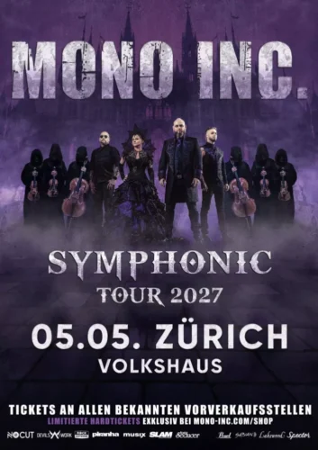 Poster von der Veranstaltung MONO INC. (Symphonic Tour 2027) @ Volkshaus, Zürich