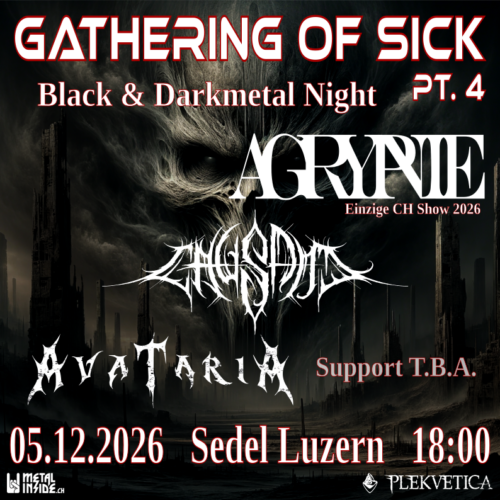 Poster von der Veranstaltung Gathering of Sick pt4 @ Sedel, Luzern