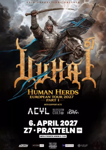 Poster of the event Uuhai (Human Herds European Tour 2027) at Konzertfabrik Z7, Pratteln