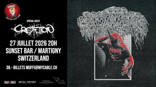 Poster von der Veranstaltung Sanguisugabogg & Cremation @ Sunset Bar, Martigny
