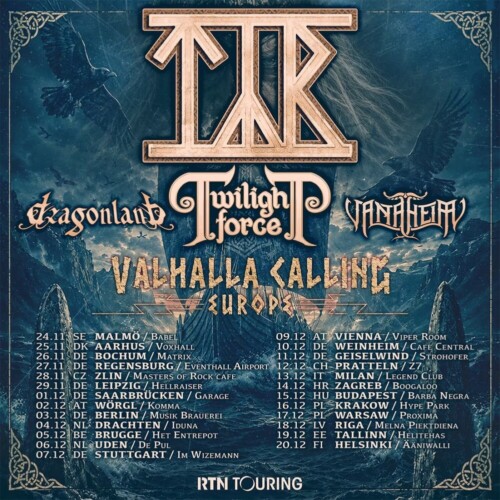 Poster of the event Tyr -  Valhalla Calling - Europe at Konzertfabrik Z7, Pratteln